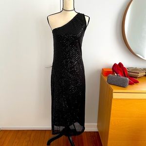 Zara Asymmetric off-shoulder back dress